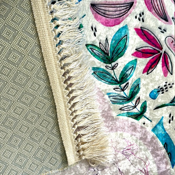 Girls Pink and purple prayer mat , padded and had non-slip bottom. 26x45 inches - Picture 2 of 3